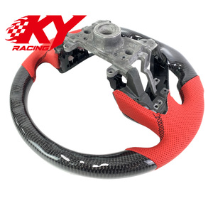 Volante Deportivo Personalizado de Fibra de Carbono y Cuero para Honda Accord 7ª y 8ª Generación, Odyssey RC1 RC2 RCL2 RC4 - Product Image 3