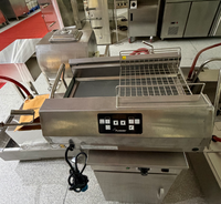 Vitrine chauffante commerciale à circulation d'air chaud pour pommes de terre torsadées, idéale pour hôtels et restaurants
