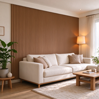 Panneau mural 3D en MDF brut 4x8 pieds pour design intérieur, panneaux et planches décoratives pour la maison, panneau mural en bois flexible