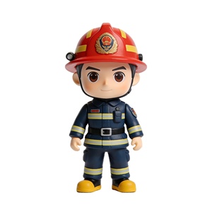Figurine de <span class=keywords><strong>pompier</strong></span> en PVC 3D personnalisée OEM ODM, figurine de <span class=keywords><strong>pompier</strong></span> en vinyle de dessin animé, souvenir, ornement avec logo - Product Image 1