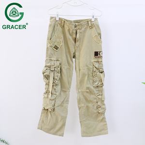 热销格雷瑟品牌二手多口袋工装裤涤棉混纺批量批发转售中国工厂直供 - Product Image 4