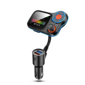 TF AUX เครื่องเล่นเพลง <span class=keywords><strong>MP3</strong></span> USB QC3.0,ที่ชาร์จแบบเร็วหน้าจอ LCD ชุดคิตสำหรับรถยนต์บลูทูธเครื่องส่งสัญญาณวิทยุ FM แฮนด์ฟรี - Product Image 2