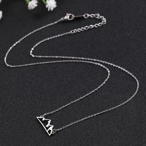 Colliers pendentifs minimalistes Myshape <span class=keywords><strong>en</strong></span> acier inoxydable plaqué argent <span class=keywords><strong>pour</strong></span> femmes, <span class=keywords><strong>pour</strong></span> mariage, randonnée, extérieur, <span class=keywords><strong>voyage</strong></span> - Product Image 4