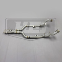 Tuyau d'échappement haute performance avec isolation et polissage de qualité supérieure pour Mercedes Benz S600 S500 W221 5.5T V8 (2004-2012)