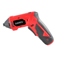 Jeu de tournevis électrique rechargeable à batterie lithium-ion sans fil 2,0 Ah avec embouts lumière LED Tournevis sans fil