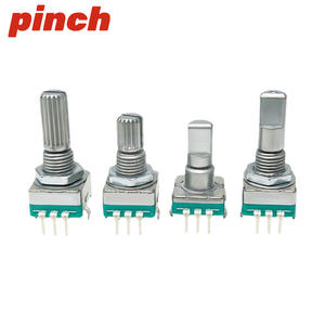 Codificador Rotatorio Pinch Ec11 con Interruptor, Eje Moleteado de 5 Pines, Montaje en Panel Vertical - Product Image 4