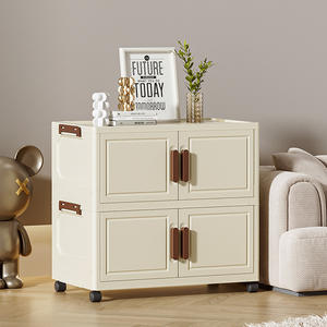 <span class=keywords><strong>Armoire</strong></span> en <span class=keywords><strong>plastique</strong></span> empilable avec portes blanches solides Roues pour chambre à coucher Salon <span class=keywords><strong>Armoire</strong></span> de rangement en <span class=keywords><strong>plastique</strong></span> - Product Image 5