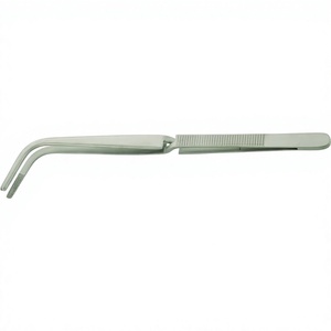 Pince à tampon Jackson 22 cm, pince à tampon nasal ORL courbée à baïonnette, pinces à tampon pour gaze laryngée par Vaslcare - Product Image 1