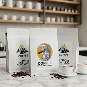 Bolsas de café personalizadas para tostadores de pequeños lotes, con etiqueta personalizada, tipo stand-up, con barrera de humedad y forro de aluminio, MOQ bajo de 500 unidades. - Product Image 2
