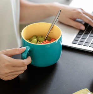 Tasse en céramique pour le petit déjeuner, épaisse, résistante à <span class=keywords><strong>la</strong></span> chaleur, jus de vache, <span class=keywords><strong>yaourt</strong></span>, thé, <span class=keywords><strong>pot</strong></span> ménager, eau pour le ventre, 1 pièce - Product Image 3