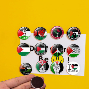 Venta al por Mayor de Adhesivos Magnéticos Decorativos para Refrigerador con Bandera Nacional de Resina, Decoración Creativa para el Hogar, 25MM - Product Image 1
