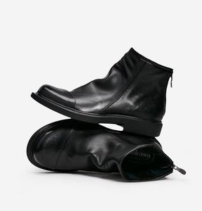 Nouvelles bottes en cuir véritable à semelle épaisse et à tige haute, tendance hiver, très vendues - Product Image 3