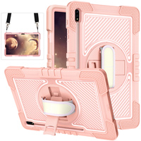 Housses de tablette résistantes aux chocs avec protection antichute à 360° °   Support rotatif et sangle de maintien pour Samsung Tab S7 FE /S7+/S8+ 12,4 pouces