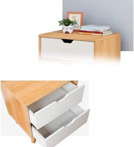 Table de <span class=keywords><strong>Chevet</strong></span> Simple pour Chambre et Bureau, Table d'Appoint à 3 Tiroirs, Unité de Rangement en Bois Chic, Table de <span class=keywords><strong>Chevet</strong></span> en Bois - Product Image 5