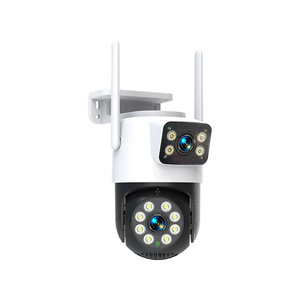 Dual Lens Wifi Ptz Camera 3mp Night Vision Two Way Audio Motion Detection Home Surveillance <b>Security</b> Monitor - Product Image 1