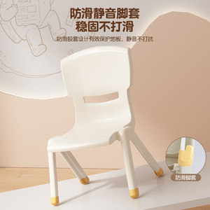 Children's Plastic Chairs With Backrest Non Slip For Kids Playroom And Learning - Product Image 3