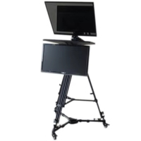 Layar Monitor Ganda 22 Inci, Layar Autocue Profesional untuk Wawancara Presiden, Konferensi, Kamera Studio, Teleprompter untuk Laptop