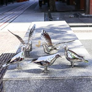 Escultura Decorativa de Metal para Jardín EX996, Escultura de Acero Inoxidable para Diseño de Interiores de Vestíbulos de Hoteles - Product Image 3