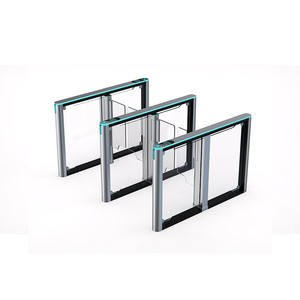 Système de contrôle d'accès pour piétons tout-en-un à portail rapide Tourniquets de visiteur à reconnaissance faciale pour immeuble de bureaux et hall d'exposition - Product Image 1