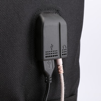 Set Tas Sekolah Geometris Anti Maling USB Charger Bercahaya Tahan Air Bahan Polyester dengan Ritsleting Marshmello Hip Hop