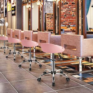 नई शैली बाल स्टाइल सौंदर्य सैलून कुंडा दौर सीट मल सैलून पु चमड़े उच्च बार दस्त नाई कुर्सियों धातु कुर्सियों - Product Image 3