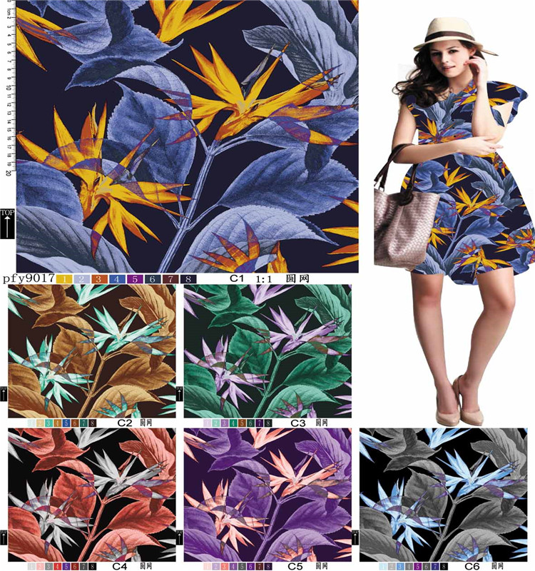 Новая акция, 57/58 дюйма, последние 30s, искусственный шелк на заказ, гавайская печатная ткань, искусственный шелк, Ткань, 100% вискоза