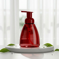 Bouteille en plastique PET transparente de 250 ml et 300 ml, imprimée à l'écran, pour mousse, désinfectant pour les mains, nettoyant visage, pompe à mousse, savon liquide