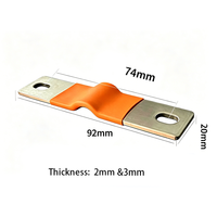 Barre omnibus flexible en cuivre pour batterie, 200A, pour énergies nouvelles, connecteur de batterie au lithium laminé, barre omnibus LiFePO4, taille personnalisée