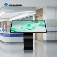 Напольный вертикальный сенсорный LCD-киоск с антибликовым покрытием для помещений, настраиваемый, большой, для отелей и магазинов, гарантия 3 года