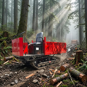 Small 0.75t Engine Crawler <b>Dumper</b> Truck with Ce Certification All-terrain Bearing & Gearbox Short Turning Radius - Product Image 1