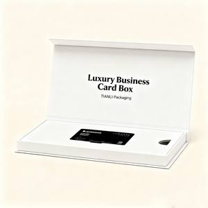 Hete Verkoop Magnetische Visitekaartje Papieren Doos Soja Inkt Matte Deluxe Creditcard Vip Papier Doos Herbruikbare Clamshell Flip Cadeau Papier Doos - Product Image 2