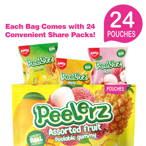 Dulces Amos Peelerz <span class=keywords><strong>Caramelos</strong></span> Pelables Gomitas Suaves Surtido de Frutas - Product Image 2