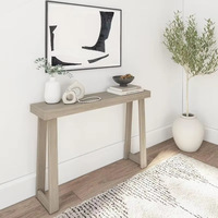 Table console en bois moderne, table d'entrée ultra-étroite, table d'appoint minimaliste, bureau mural fin pour couloir