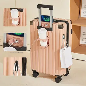 YX16779定制旅行包行李箱拉链行李箱20英寸轻便旅行包学生密码行李箱带USB端口