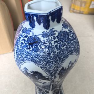 Tapa de dragón jarrones de suelo <span class=keywords><strong>grande</strong></span> azul y <span class=keywords><strong>blanco</strong></span> para decoración del hogar pájaros de cerámica jarrones decoracion grandes - Product Image 4