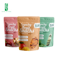 Op maat gemaakte gravure bedrukte, voedselveilige, hitteverzegelbare staande pouch voor gedroogde vruchten, suiker, bananen, pompoen, mango chips, hersluitbaar PE Doypack