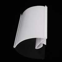 Étiquette de rayonnage de supermarché en PET/PVC transparente, sans BPA, qualité alimentaire, porte-prix double ligne, bande de données à crochet, noir/blanc, facile à utiliser