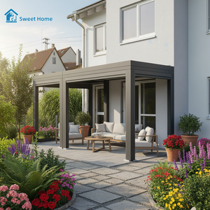 Pergola motorisée à lames orientables Sweet Home, prix d'usine, haute qualité, aluminium, pour extérieur - Product Image 4