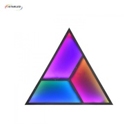 Lumière décorative de plafond pour KTV et discothèque, triangle lumineux LED multi-LED 60x60cm, RGB, 3D cinétique, programmable, pixel intelligent