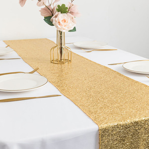 Pas cher <span class=keywords><strong>Prix</strong></span> Or Sequin Chemin De Table Gook Look Chemin De Table - Product Image 4