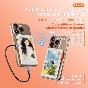 Từ không dây có thể gập lại vlog chụp ảnh tự sướng Màn hình Màn hình cho điện thoại thông minh phía sau máy ảnh dòng sống <span class=keywords><strong>iPhone</strong></span> Android điện thoại - Product Image 6