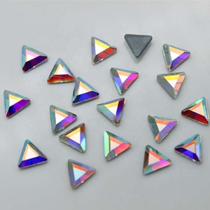 Grands strass en forme de goutte d'eau transparents à coller sur les vêtements, à dos plat, pour artisanat - Product Image 5