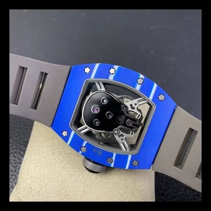 Luxury Stylish Skull Red Ruby Rubber Strap Folding Buckle Men's See-through Bottom Mechanical <b>Watch</b>,Waterproof Carbon Fiber <b>Case</b> - Product Image 5