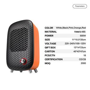 Pas cher Prix Bas Gris de Puissance En Céramique Ptc Mini <span class=keywords><strong>Ventilateur</strong></span> De Chauffage 220 V Fabriqué En Corée - Product Image 2