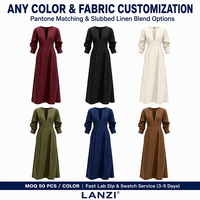 Robe longue sur mesure pour femme, col plongeant, taille ajustée, grandes tailles, usine de vêtements OEM ODM
