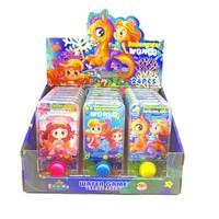 Mesin Permainan Lempar Cincin Air Plastik Transparan Karakter Putri Duyung, Tekan dan Mainkan, Usia 15-35 Tahun, Unisex, Langsung dari Pabrik Jinhua