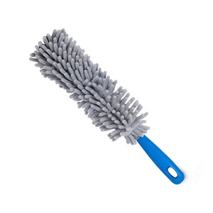 Gray Chenille <b>Cleaning</b> Duster Microfiber Dusting <b>Brush</b> Soft Fiber Cleaner for Car Home Office - Product Image 1