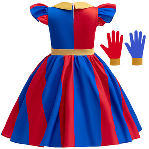 HIPPO KIDS números mágicos payaso <span class=keywords><strong>de</strong></span> <span class=keywords><strong>circo</strong></span> Cosplay disfraz TV película <span class=keywords><strong>disfraces</strong></span> con guantes - Product Image 4