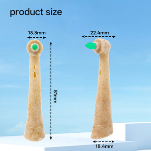 Têtes de <span class=keywords><strong>brosse</strong></span> à dents écologiques biodégradables orthodontiques électriques à poils souples pour adultes - Product Image 5