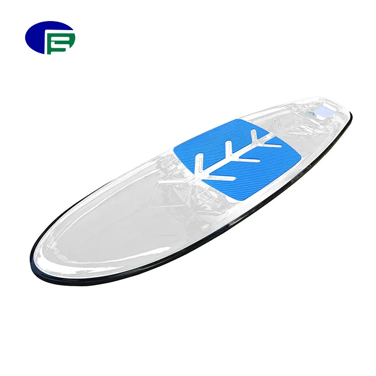 Placa de remo transparente para suporte, placa de remo transparente para surf, durável